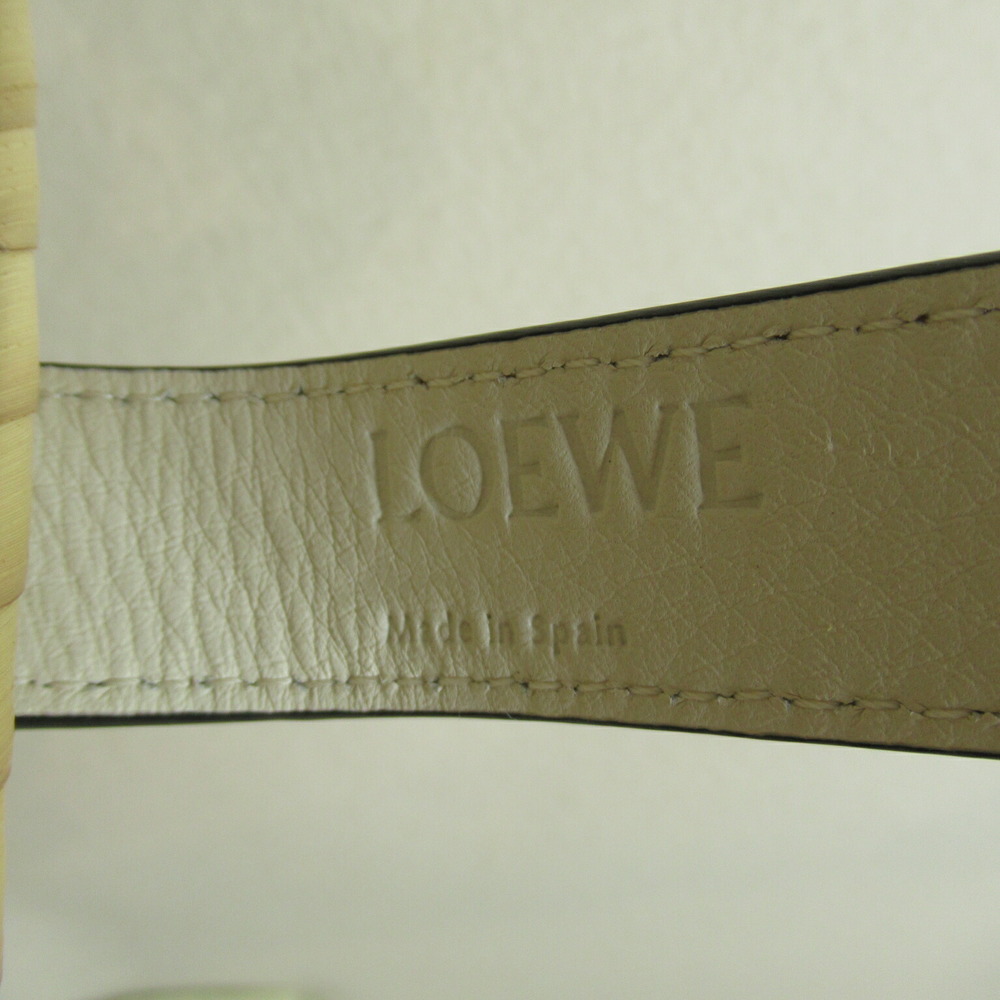 Loewe Natural Shoulder Basket Leaf White Palm Calf Bag - Picture 6 of 9